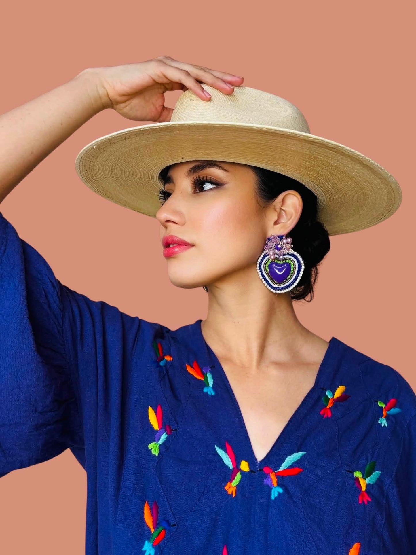 Berenice Purple Earrings
