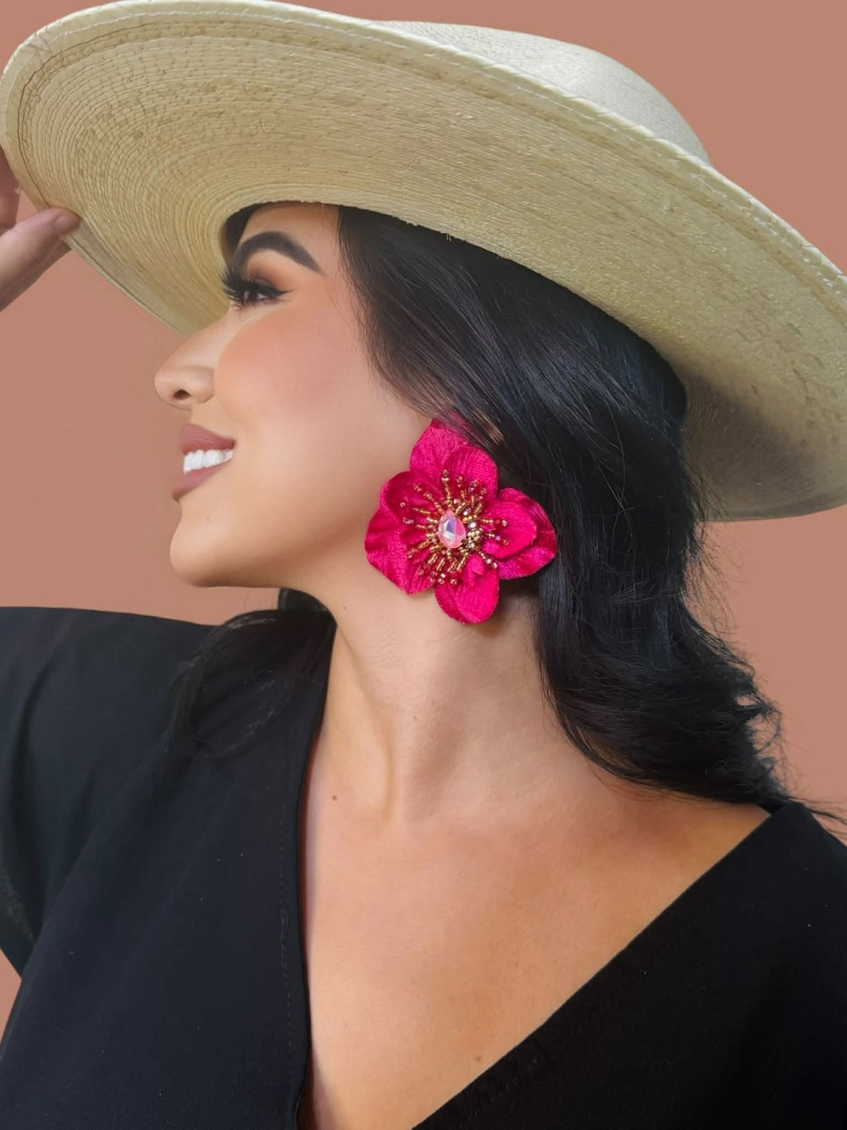 Lula Beaded Flower Earrings