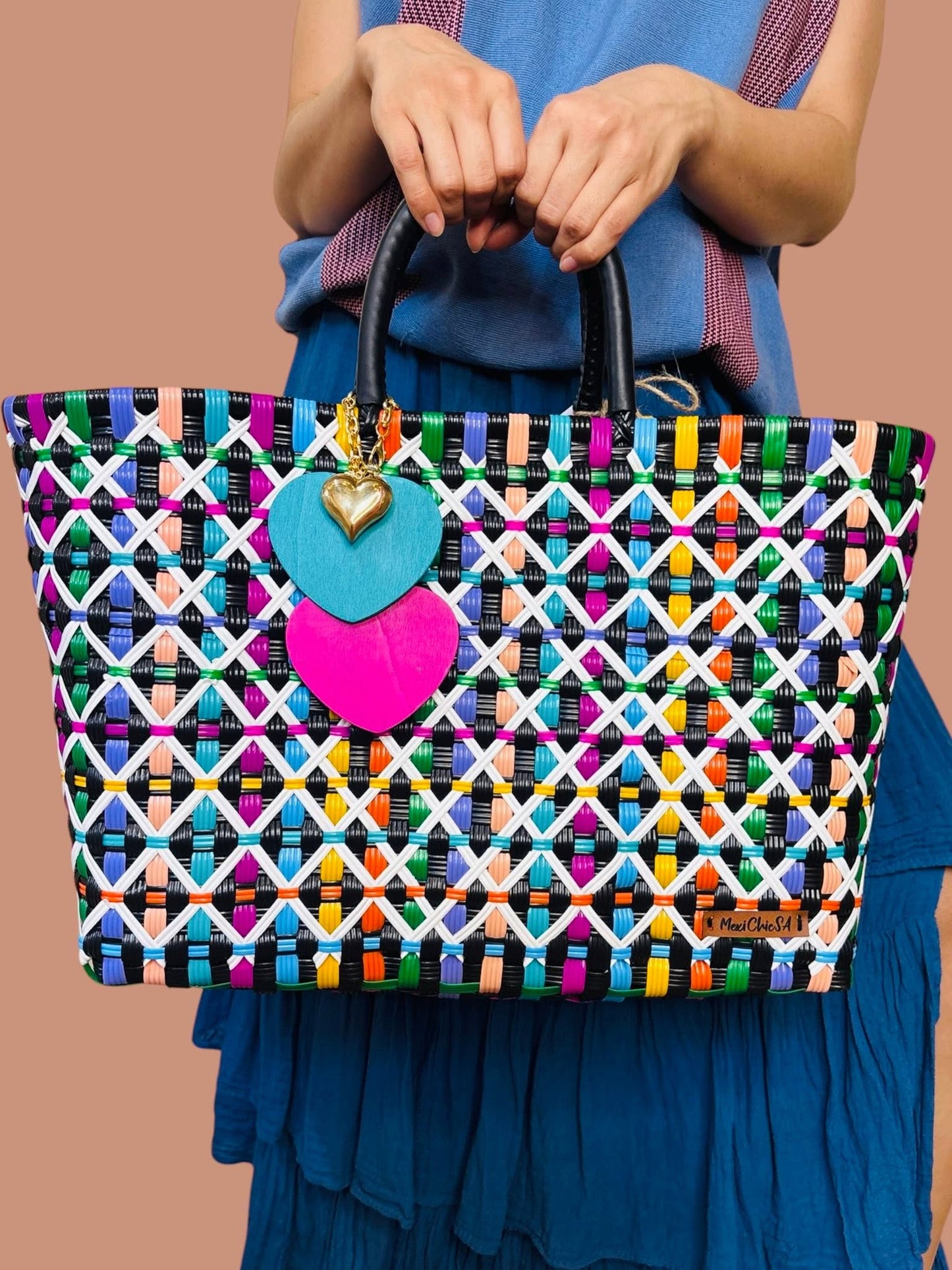 Mulitcolor Plastic Totebag