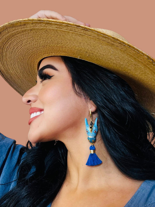 Burrito Hand-Painted Earrings
