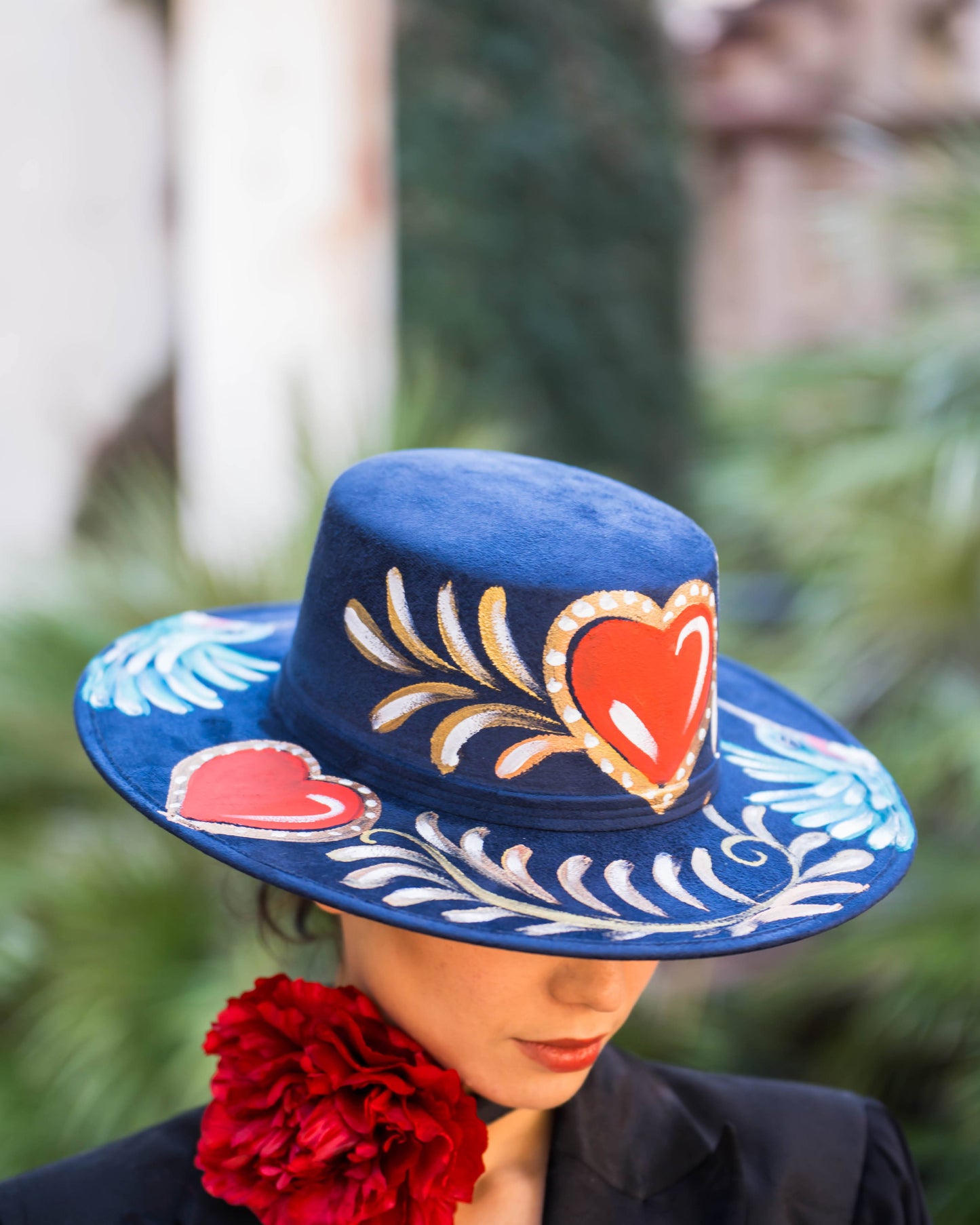 Milagros Hand-Painted Hat