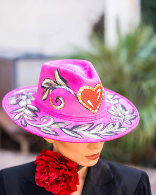 Sophia Hand-Painted Hat