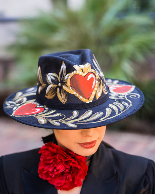 Alessandra Hand-Painted Hat