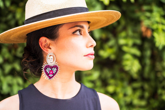 Yvette San Antonino Embroidered Earrings