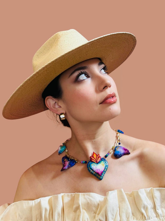 Elena Papier Mâché Statement Necklace