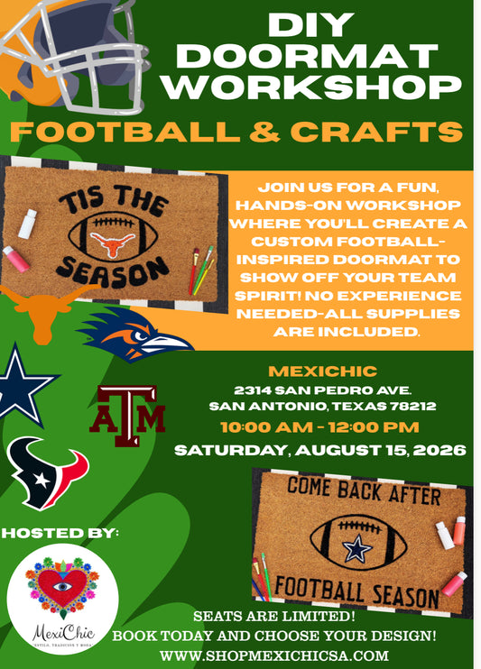 ✨DIY Doormat Workshop With Cheyann 🏈❤️