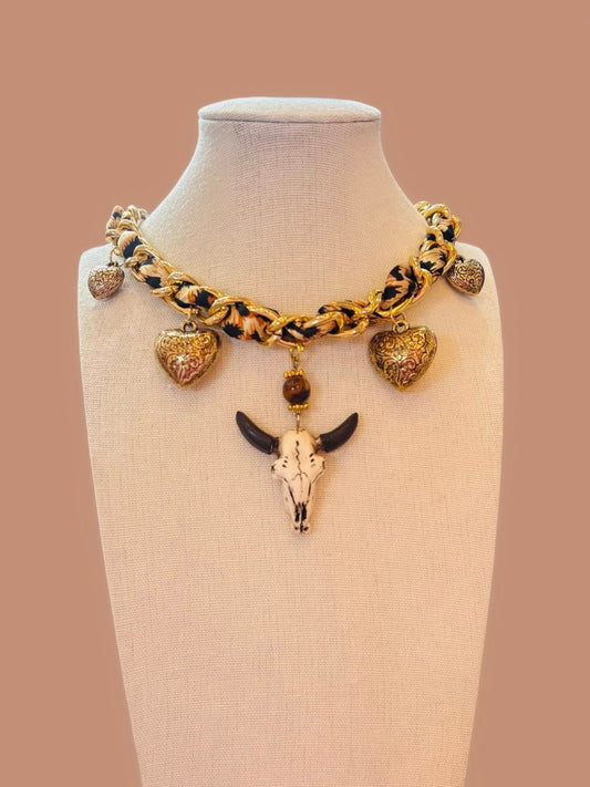 Gema Bull Charm Necklace