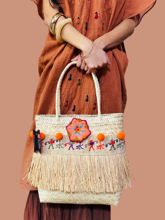 Lionela Palma Fringed Tote-Bag