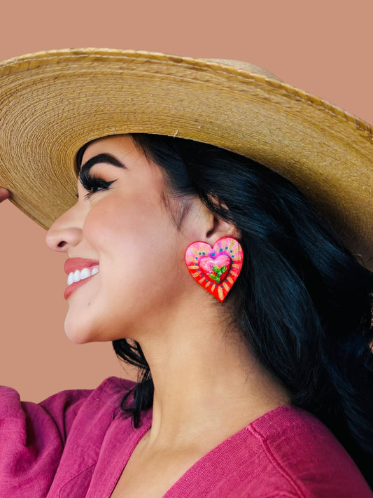 Lorena Hand-Painted Earrings