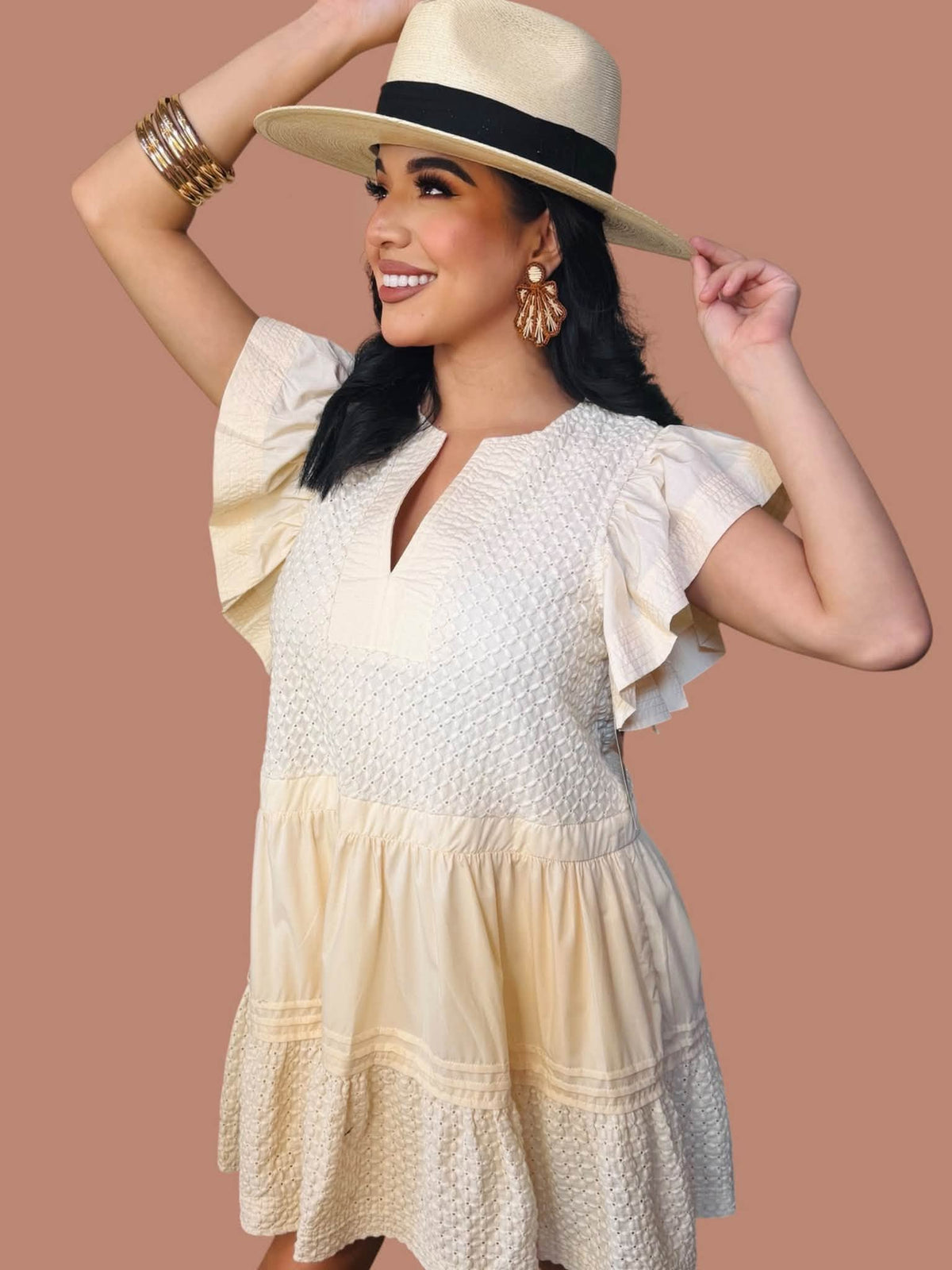 Marisol Beige Dress