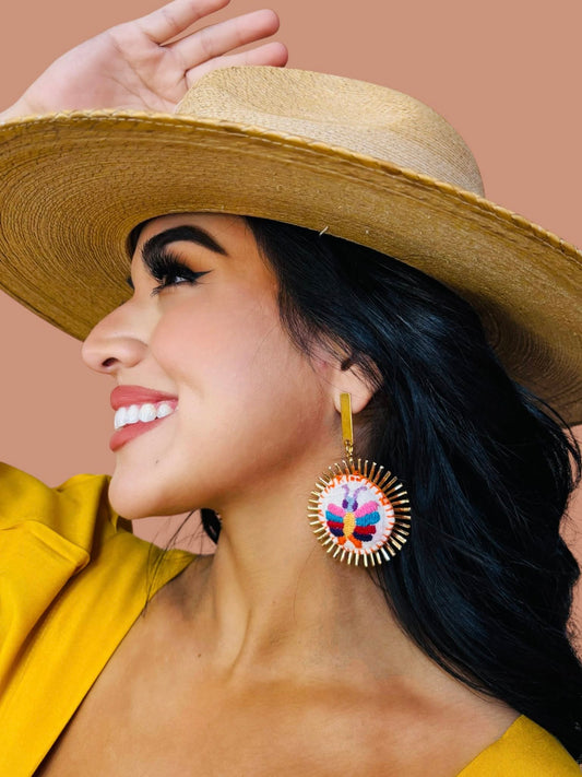 Zuleika Otomi Embroidered Earrings