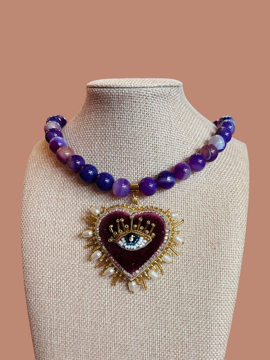 Rebecca Beaded Ojito Necklace