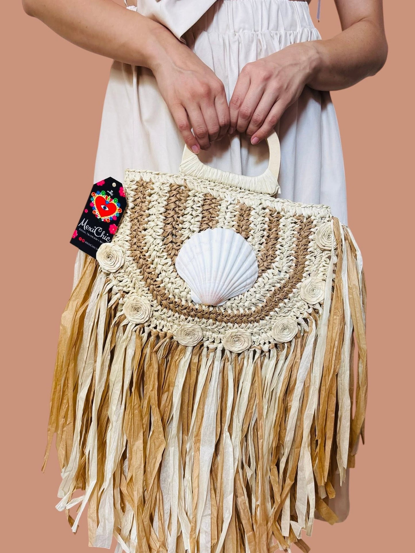 Seashell Rafia Bag
