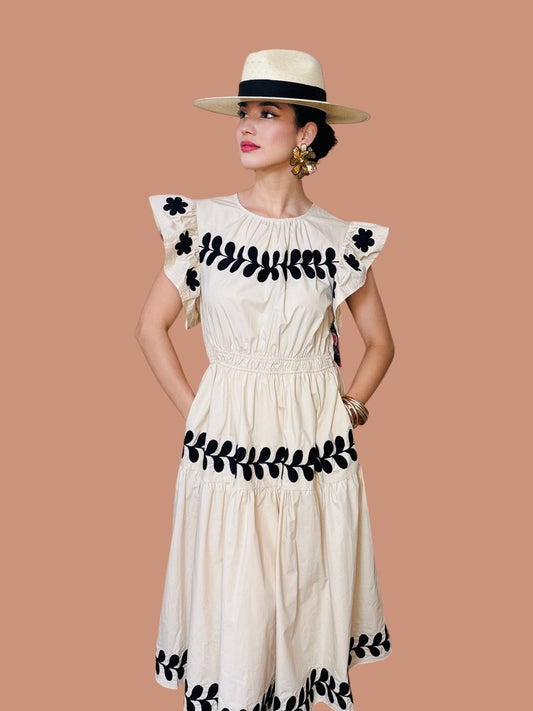 Florinda Embroidered Dress