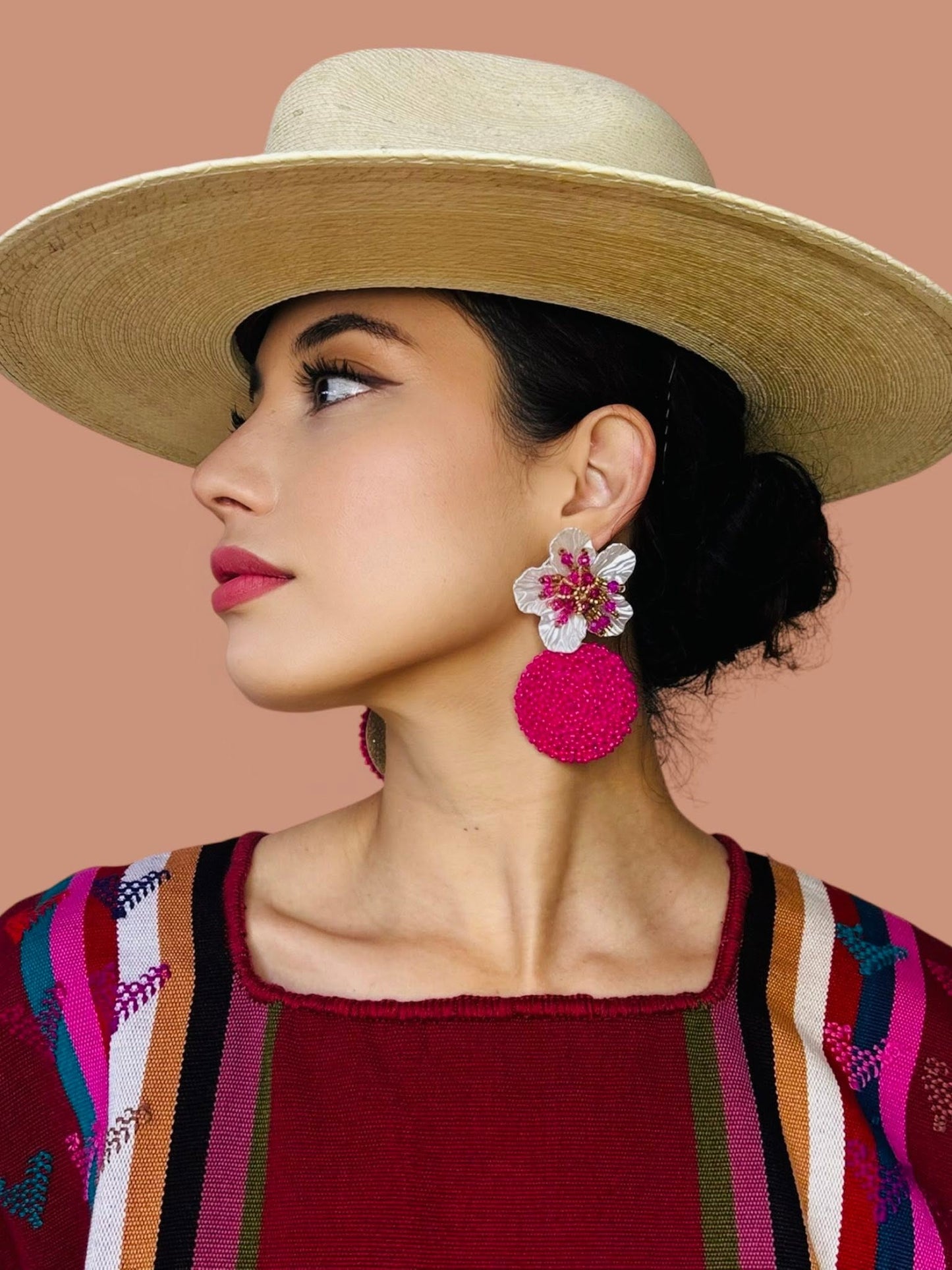 Marisol Flower Beaded Earrings