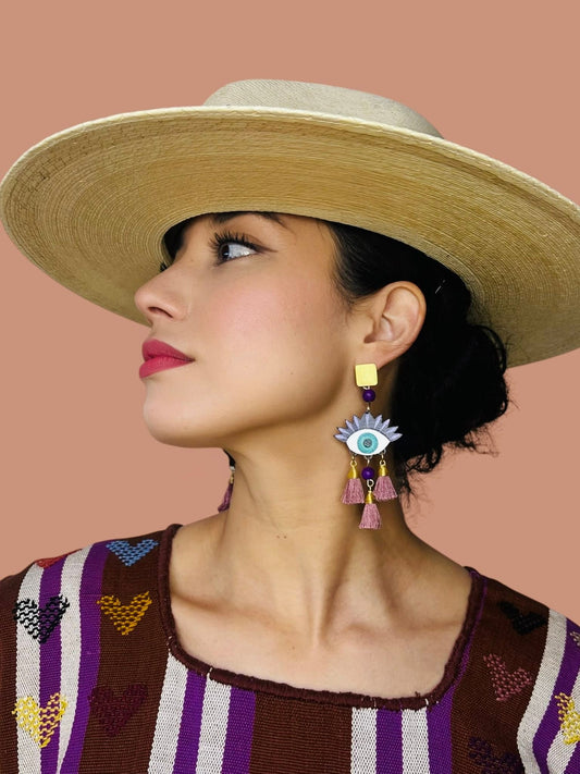 Malu Ojito Wood Earrings