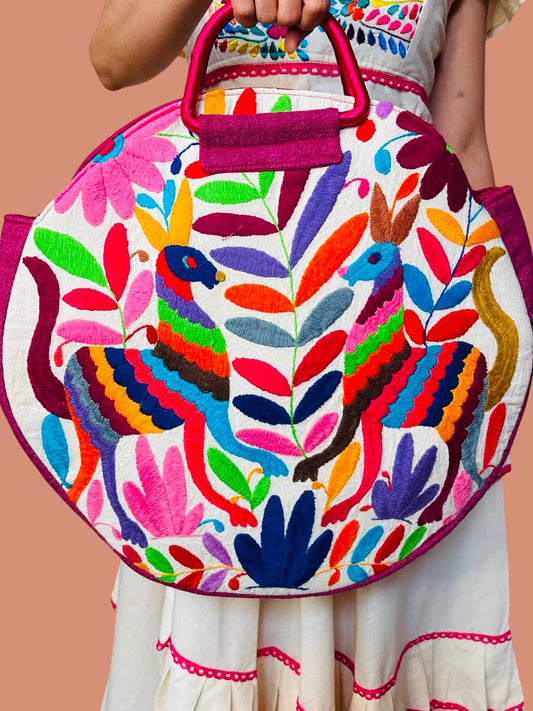 Otomi Embroidered Totebag
